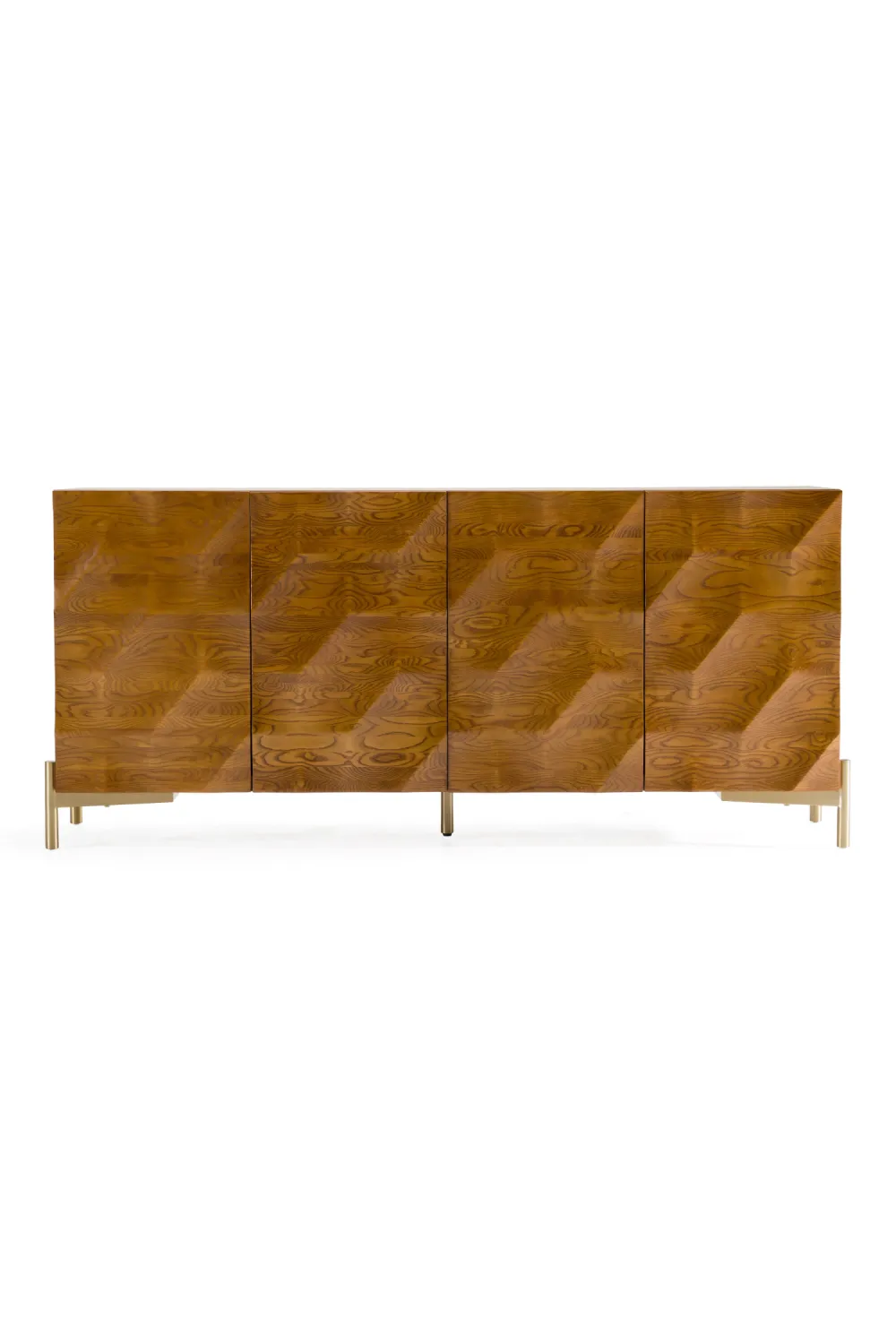 Ash Wood Four-Door Sideboard