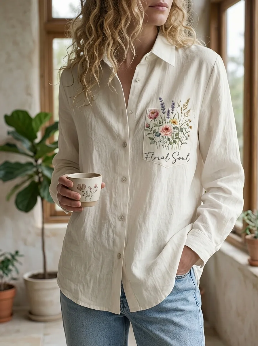 Floral Soul Wildflower Casual Shirt