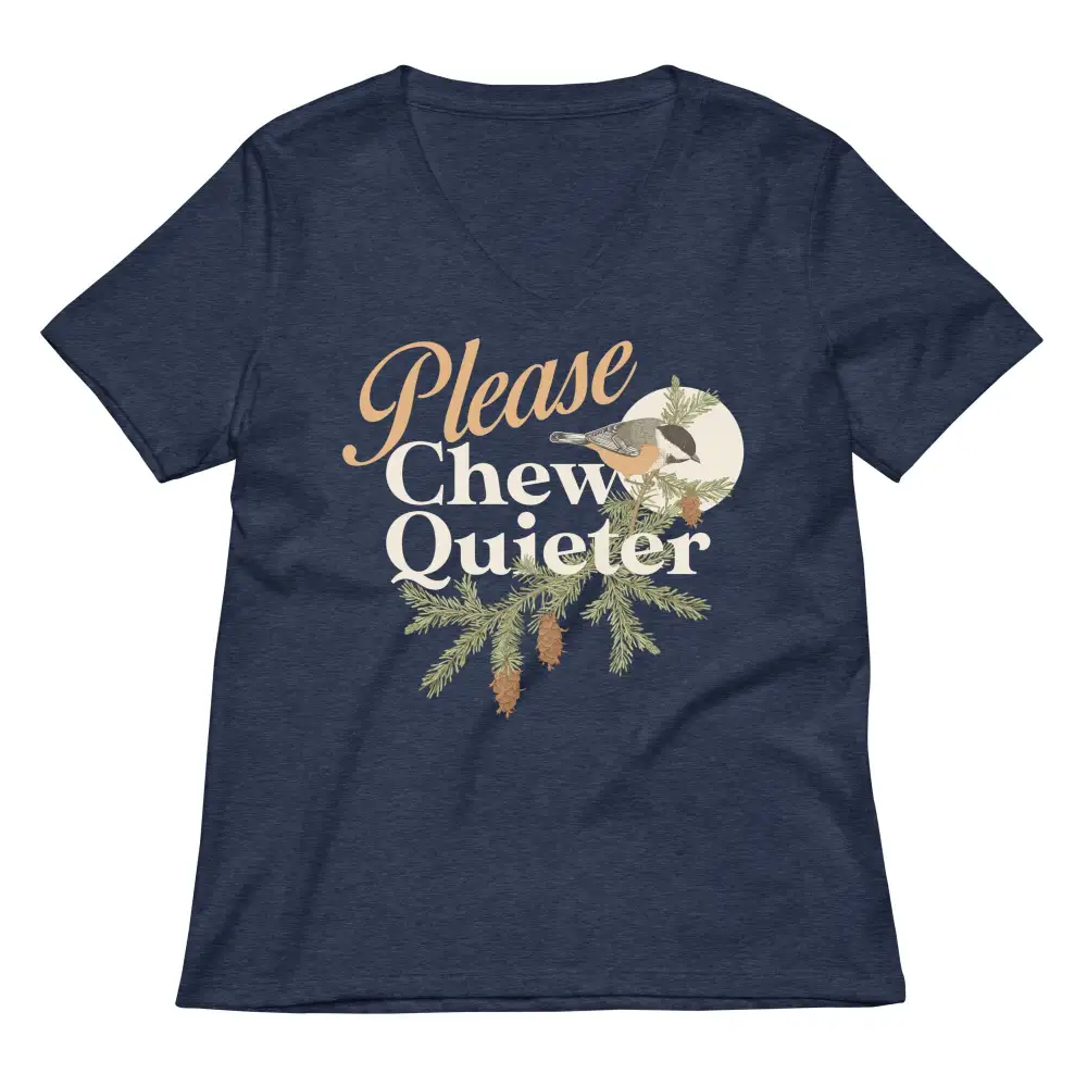 Quiet Chew V Neck Tee