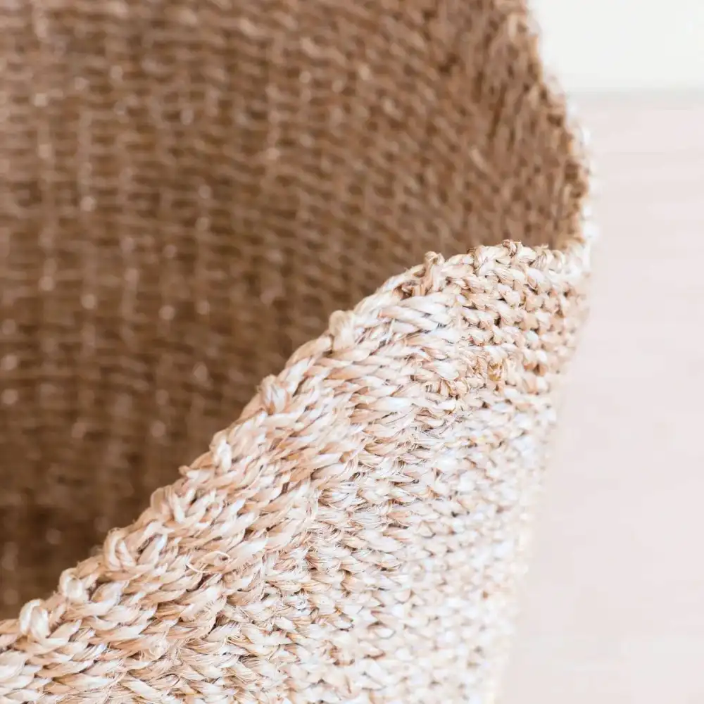 Scallop Woven Storage Basket