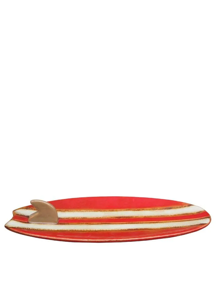 Ceramic Surfboard Serving Platter