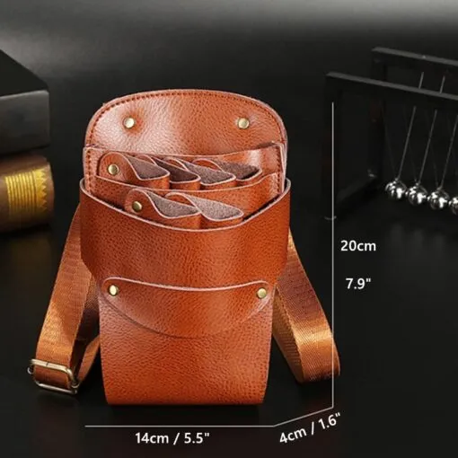 Structured Leather Barber Tool Holster