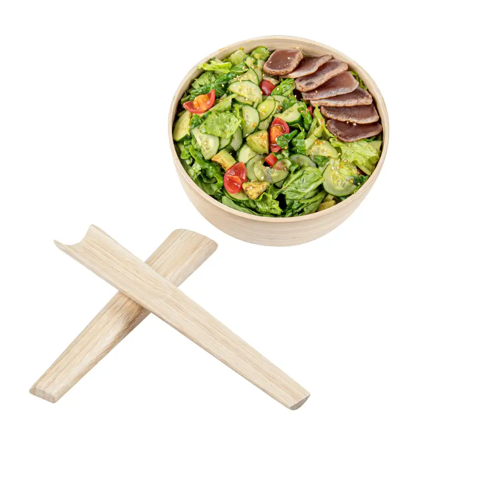 Spun Bamboo Salad Server