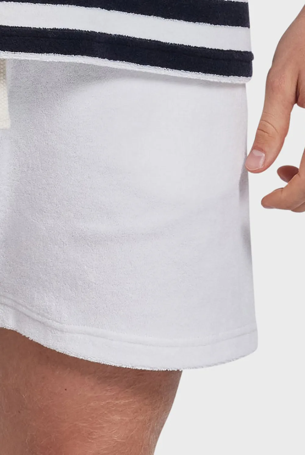 Lightweight Terry Lined Drawstring Beach Shorts