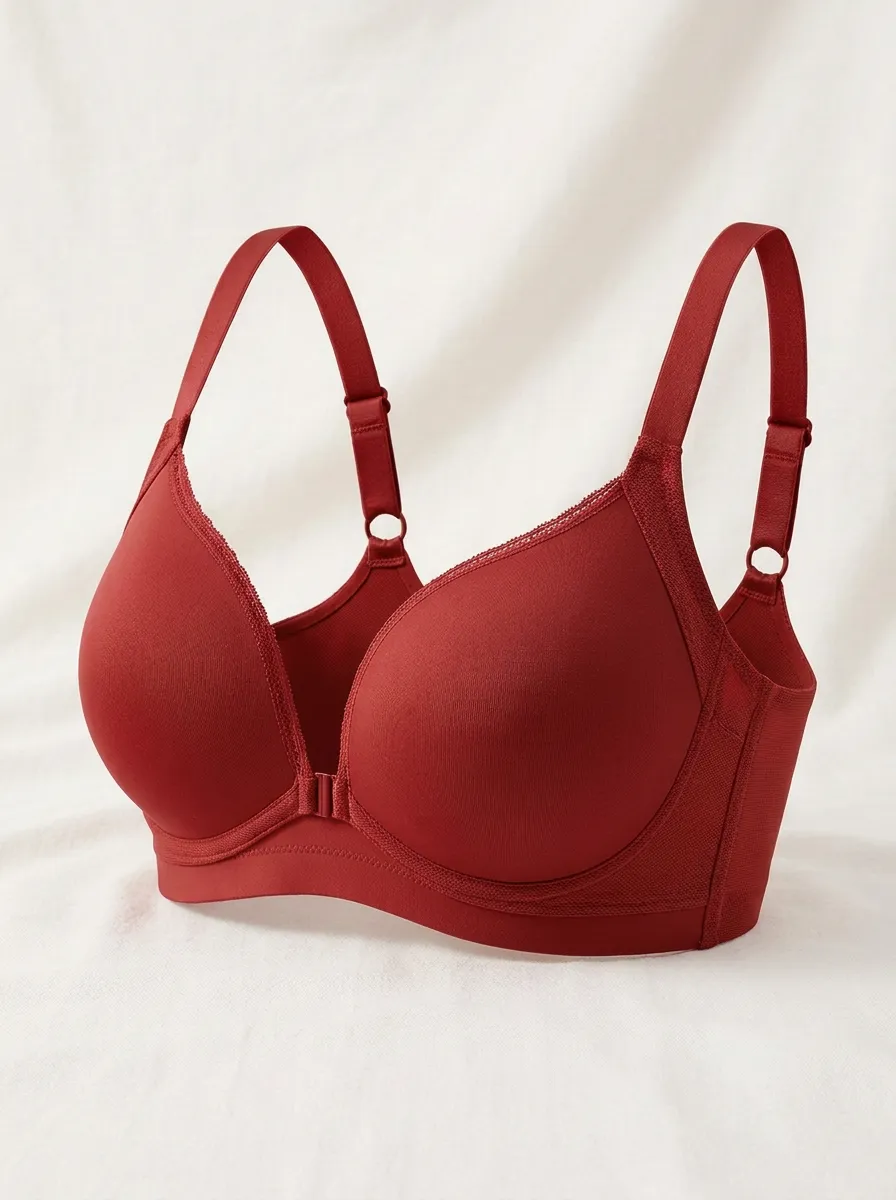 Essential Front Closure Padded Seamless Shape Women's Bra