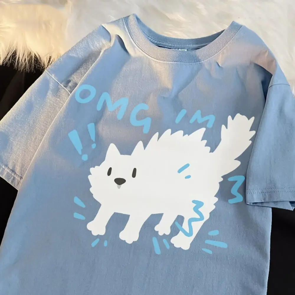Cat Scared Graphic T-Shirt