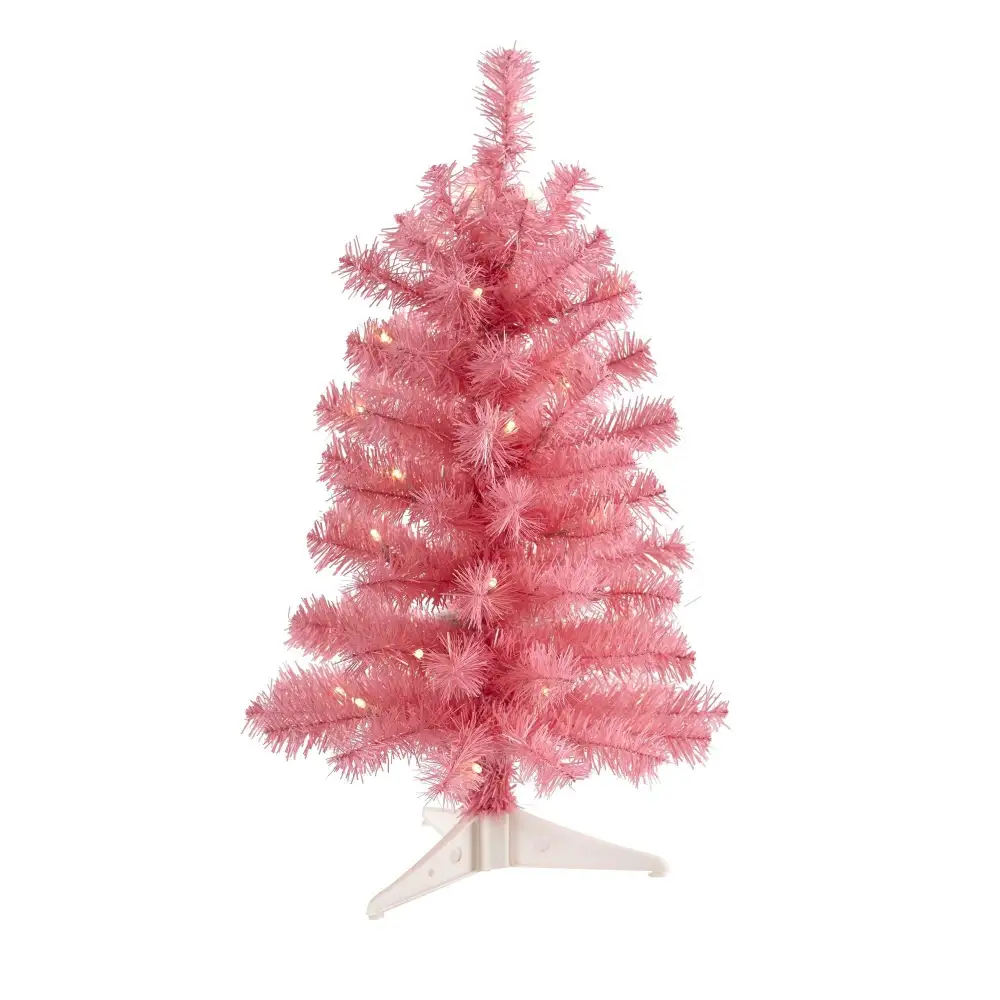 Artificial Christmas Tree with LED Lights and Bendable Branches Garden Accent