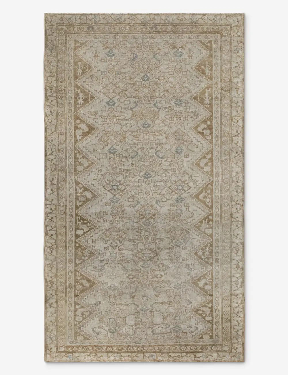 Vintage Inspired Warm Striking Turkish Inspired Hand Knotted Wool Area Rug