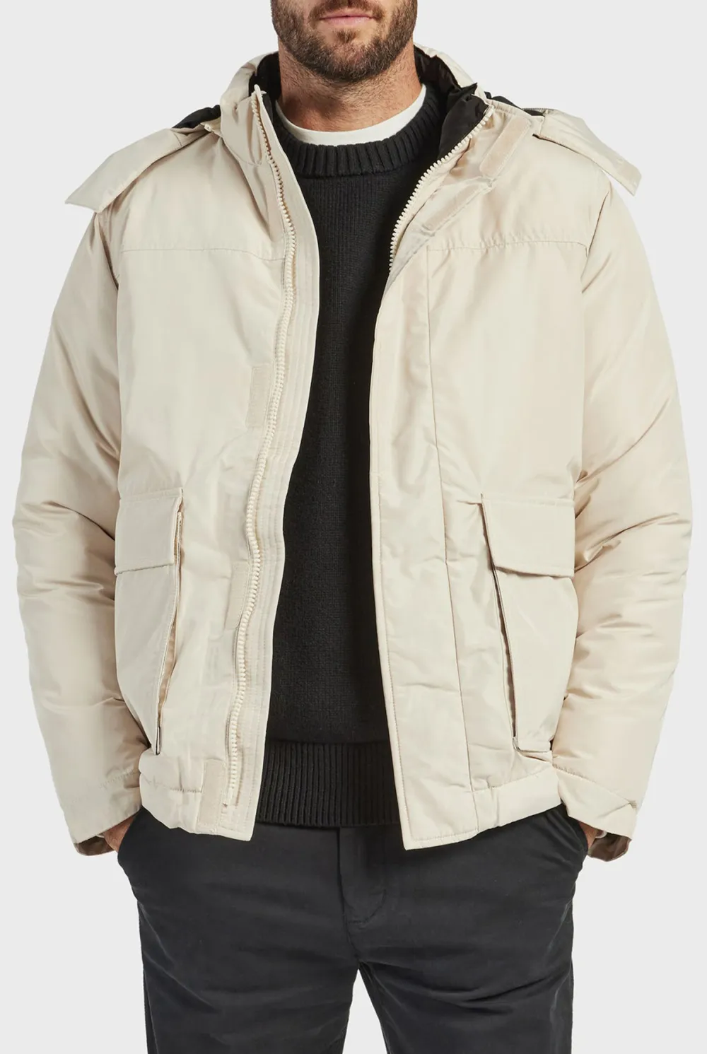Water Resistant Puffer Insulated Winter Jacket