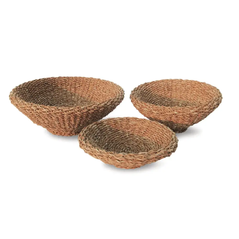 Textured Rattan Home Storage Basket