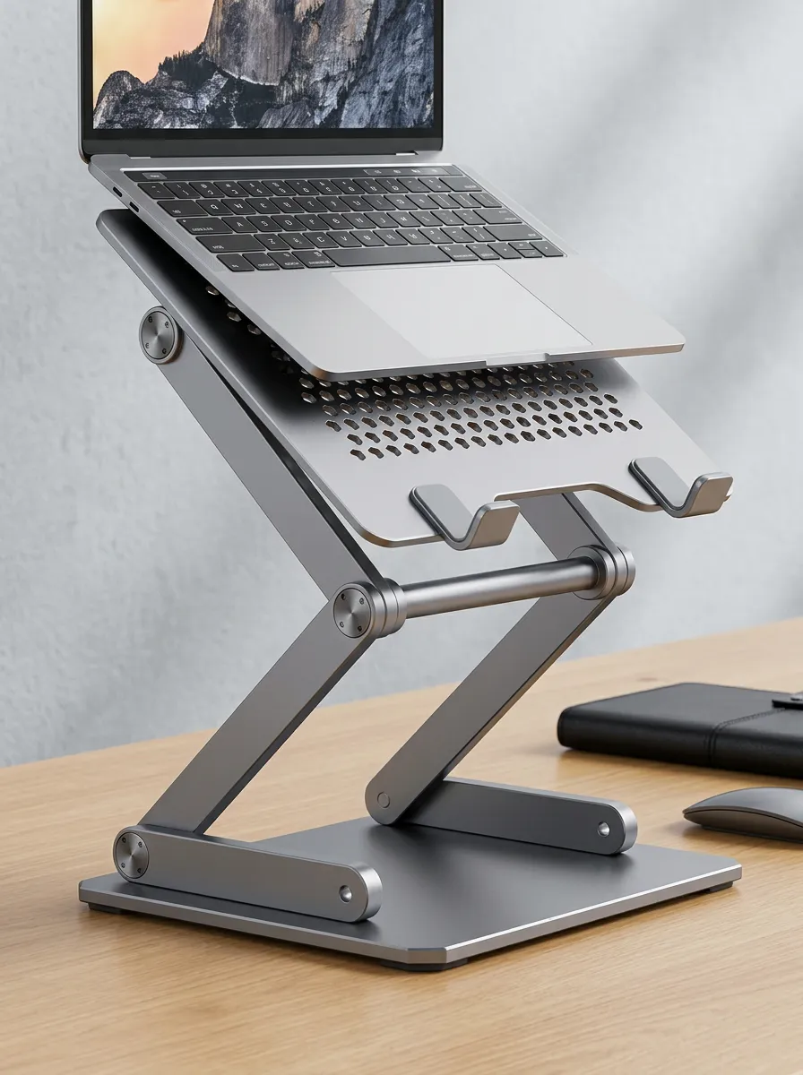 Ergonomic Aluminum Ventilated Laptop Stand
