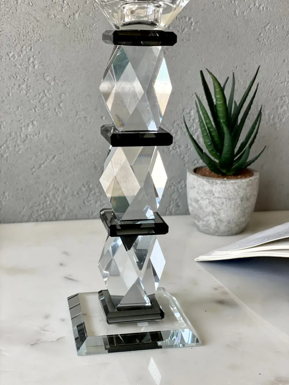Black Axis Candle Stand Large