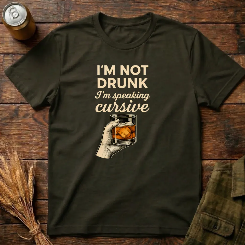 I'M Speaking Cursive Graphic Cotton T-Shirt