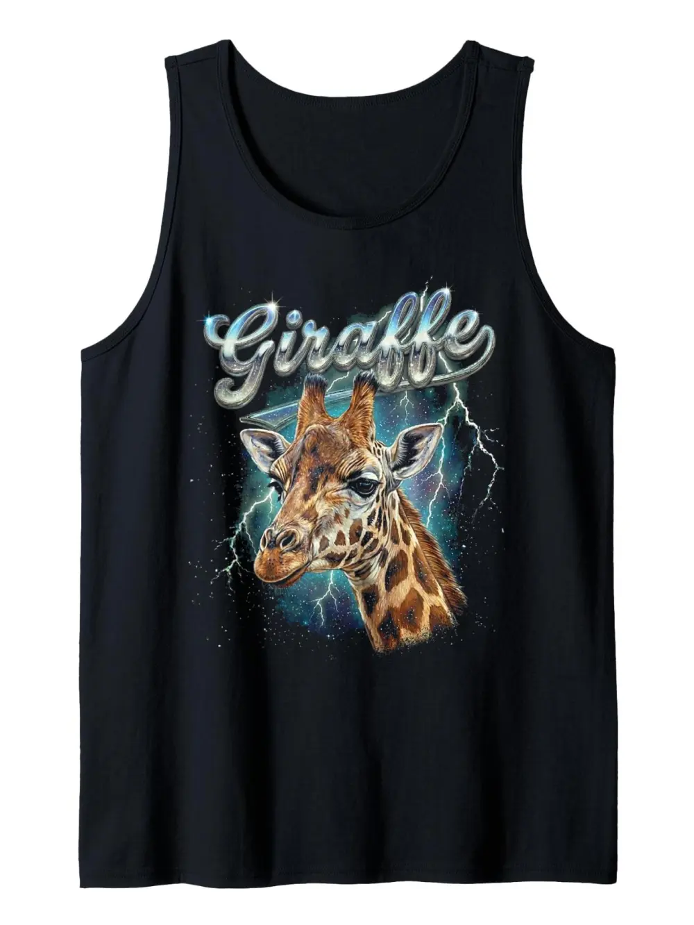 Retro 80s Giraffe Print Tank Top