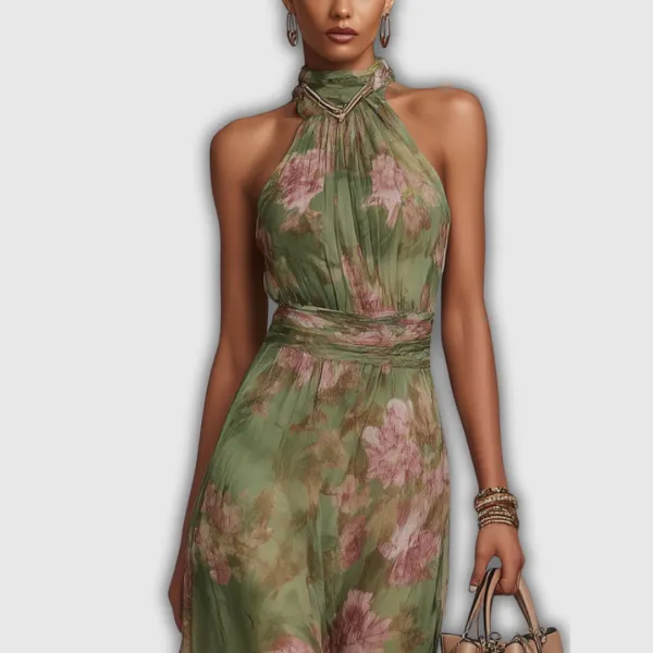 Floral Printed Flowing Casual Dress