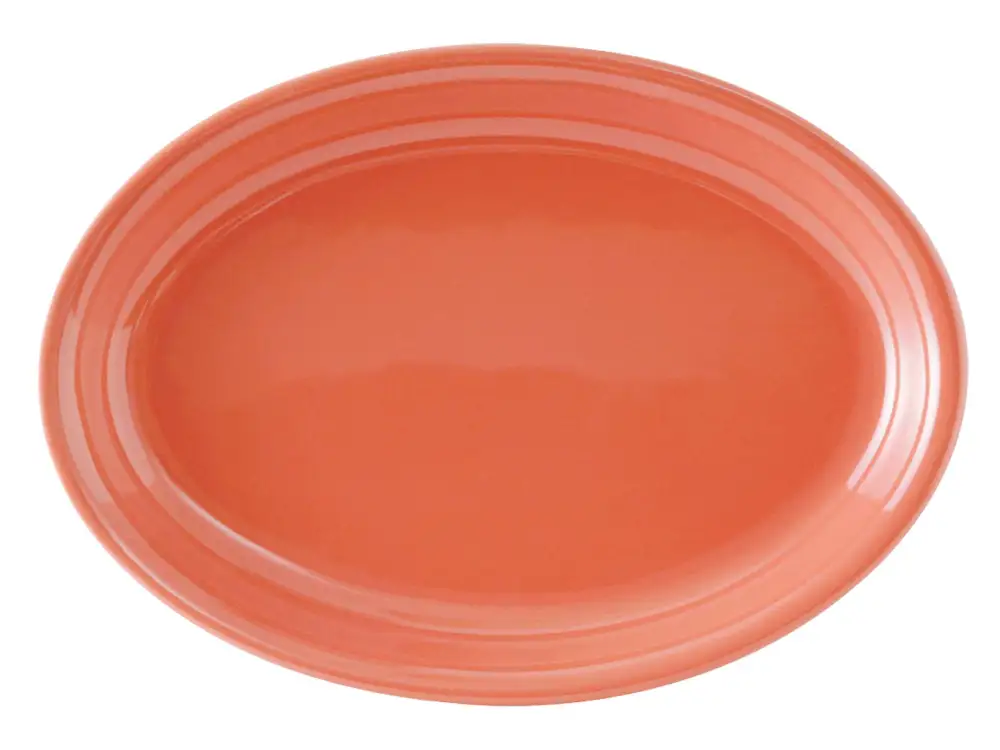 Decorated Oval Platter