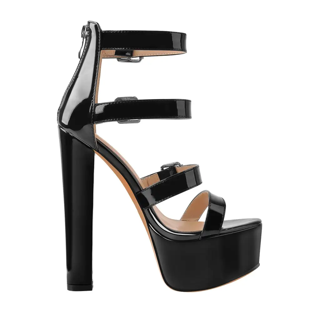 Platform Chunky High Heel Sandals