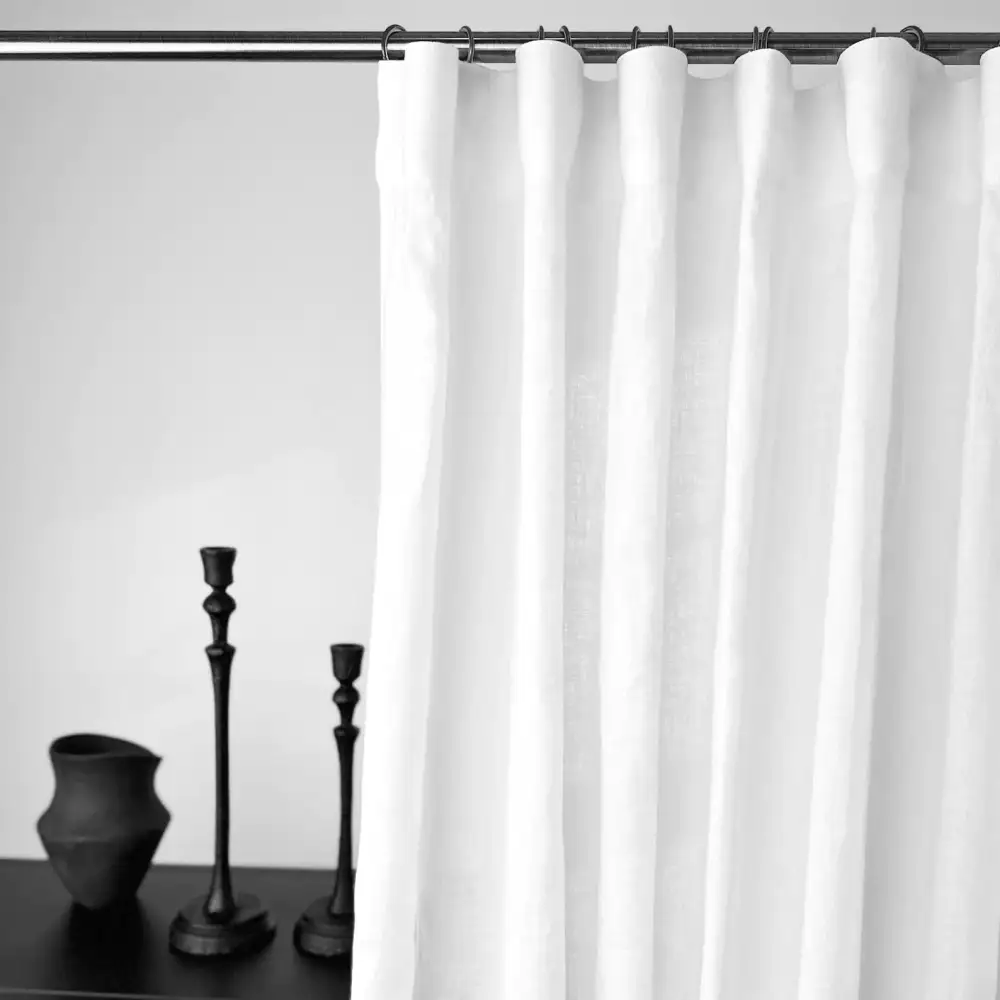 Blackout S-Fold Linen Drapery