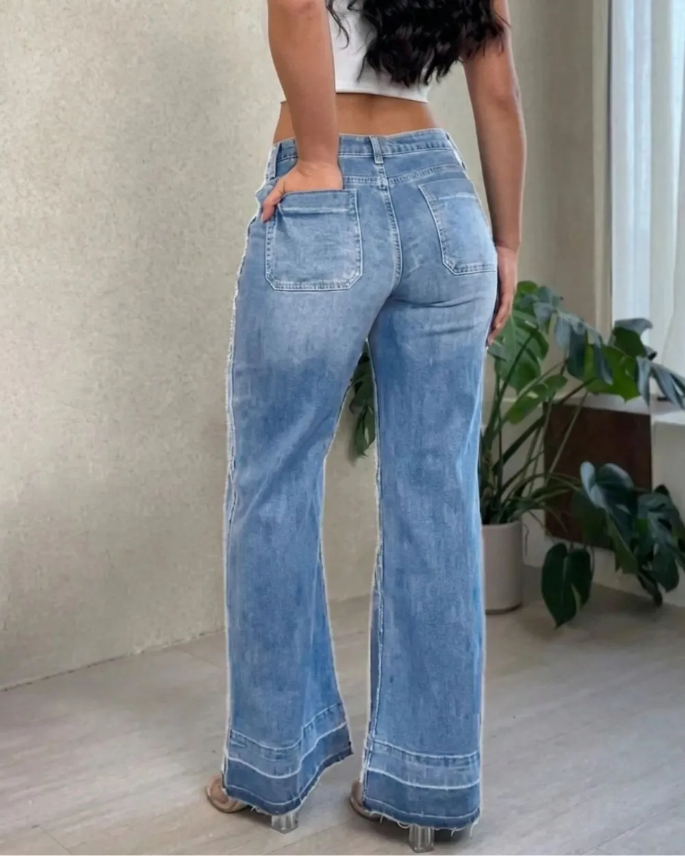 High-Waist Relaxed Straight-Leg Jeans