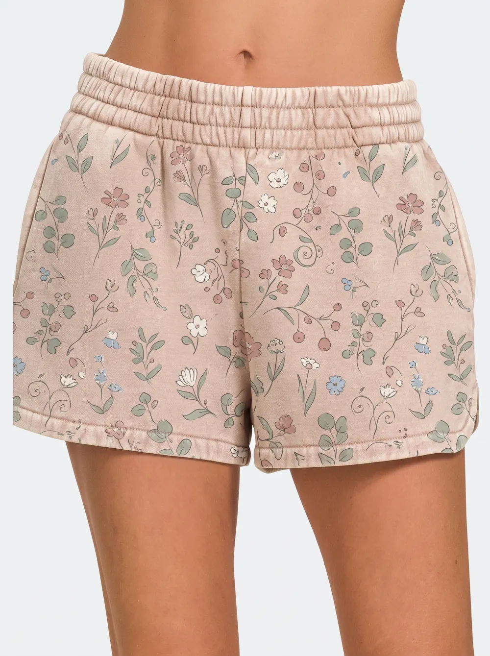 Women's Botanical Garden Floral Pattern Printed Shorts