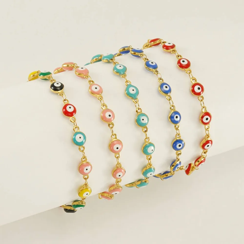Metal Round Charm Bracelet