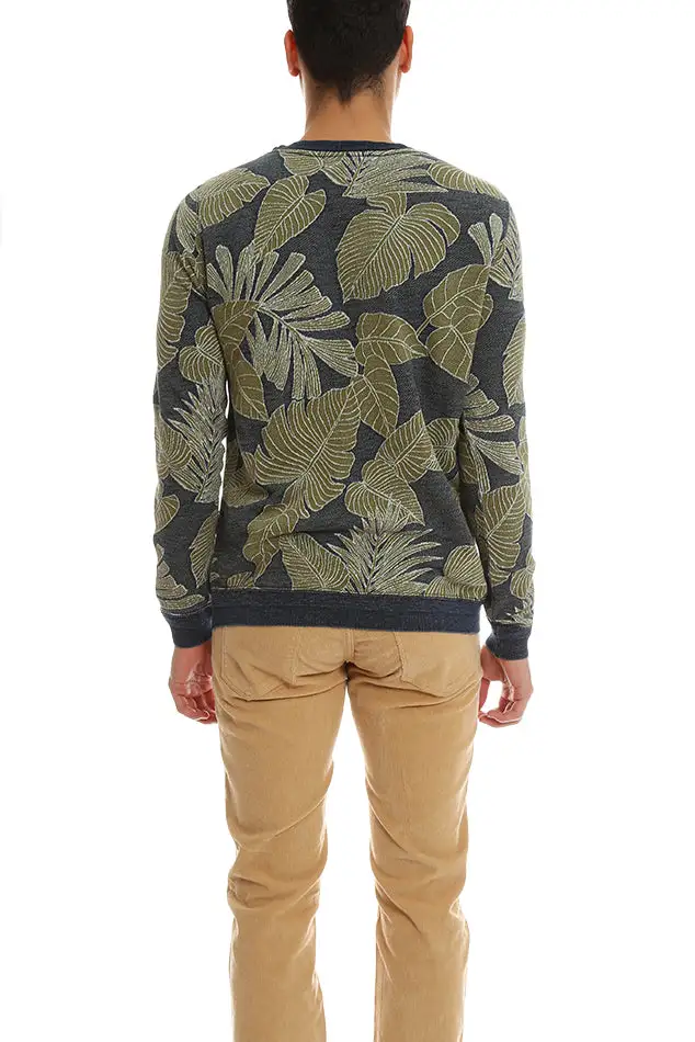 Crewneck Cotton Knit Sweater