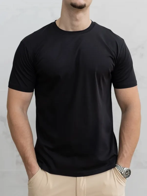 Black Clean Fit T-Shirt Clean Cut