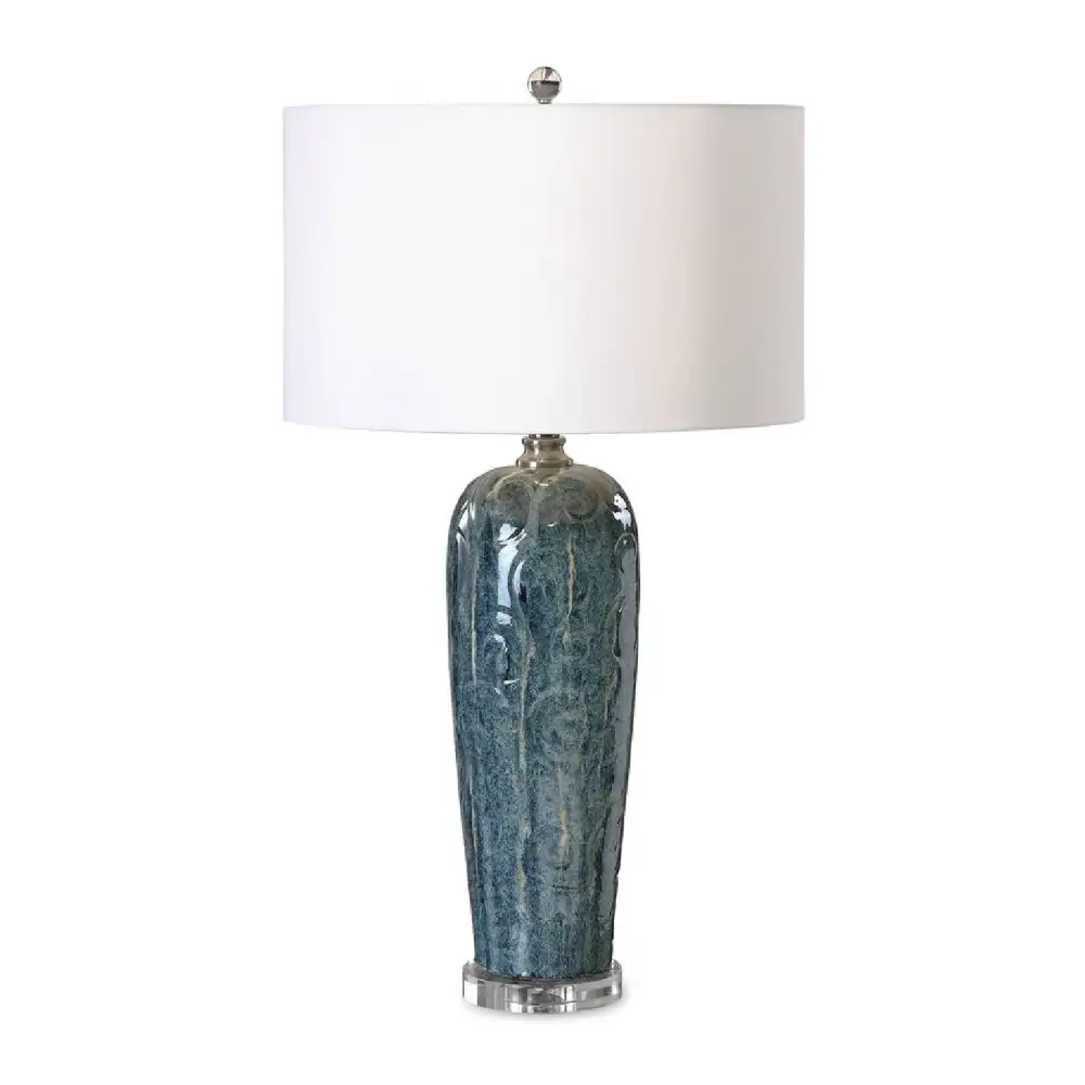 Ceramic Embossed Table Lamp