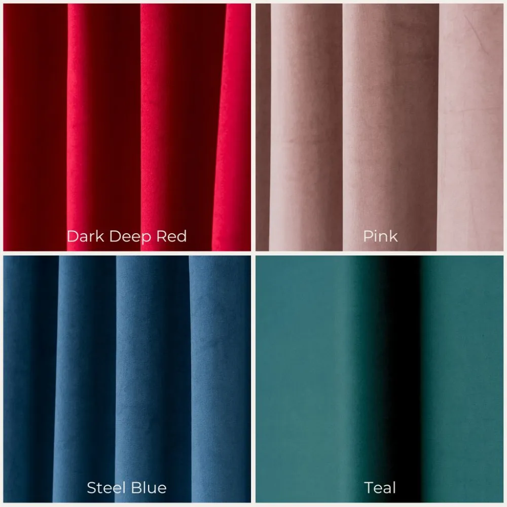 Velvet Tab Top Curtain Panel