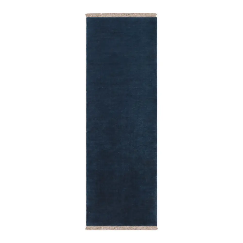 Hand-Loomed Wool Fringe Table Runner