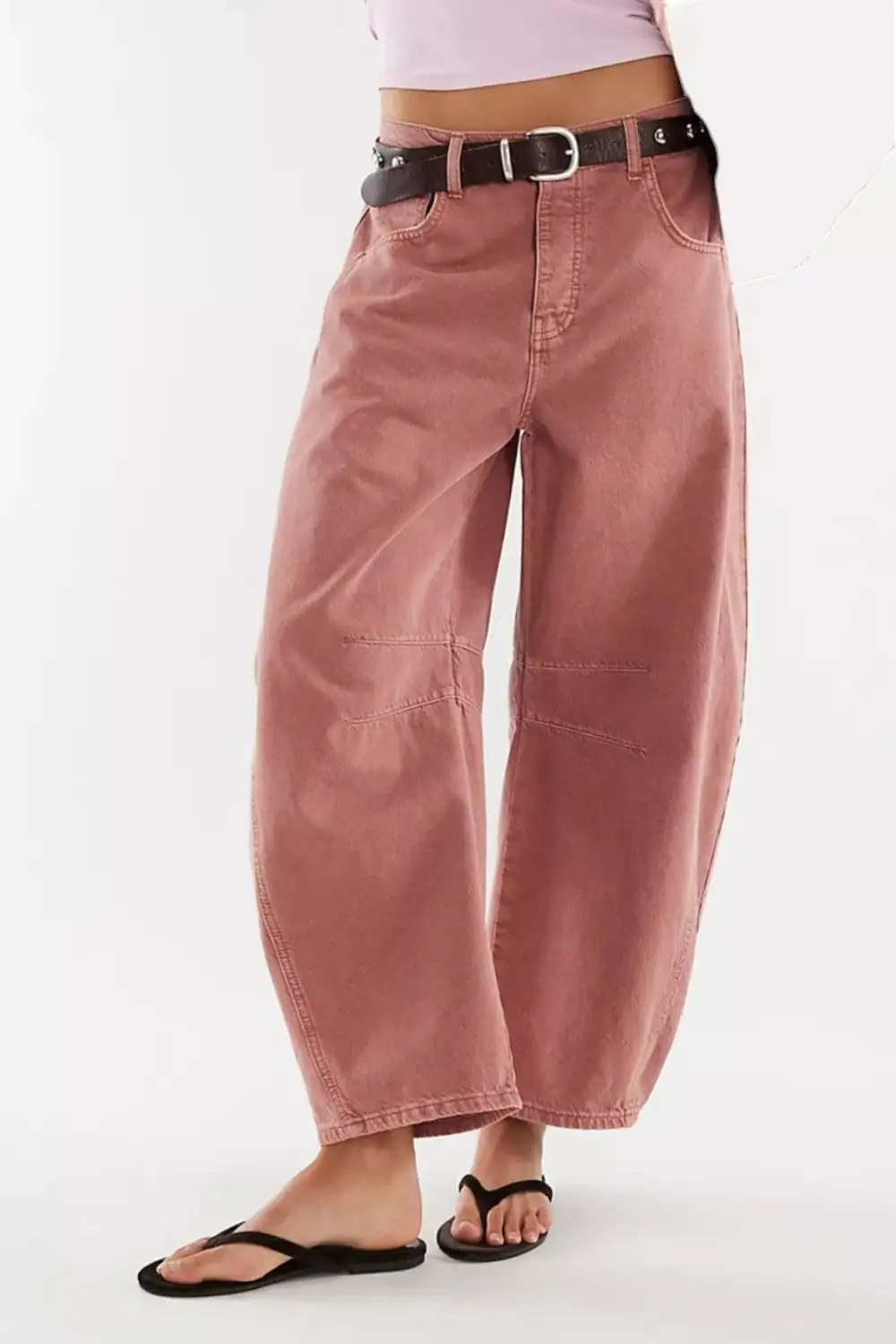 Luck Mid Rise Barrel Jeans Sunsetter
