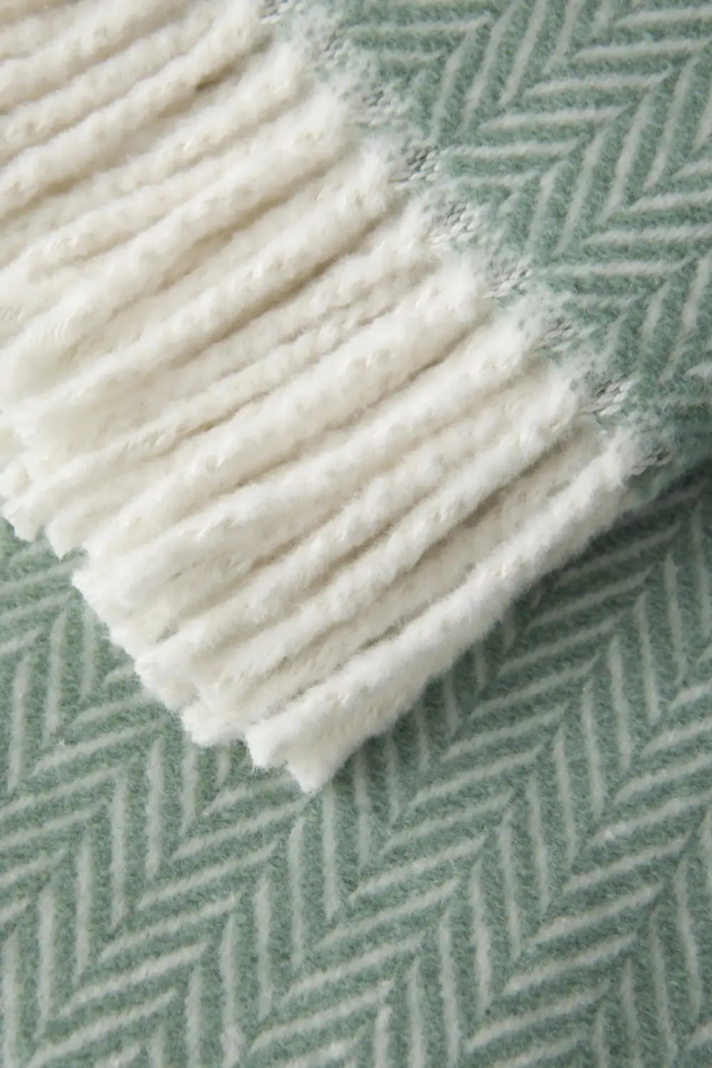 Textured Cotton Blend Throw