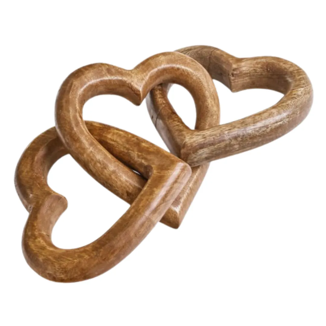 Polished Heart Detail Decorative Home Ornament