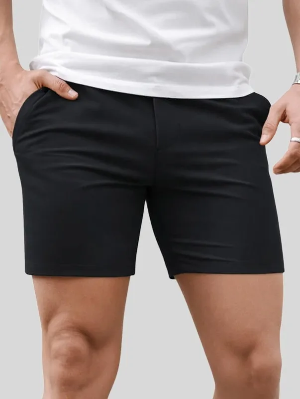 Black Relaxed Fit Shorts