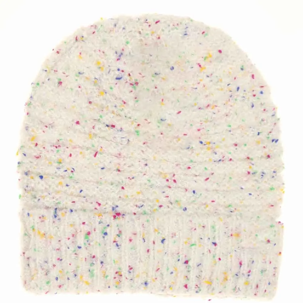 Confetti Boucle Knit Cuff Beanie