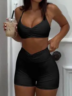 Refined High-Waist Active Sports Set