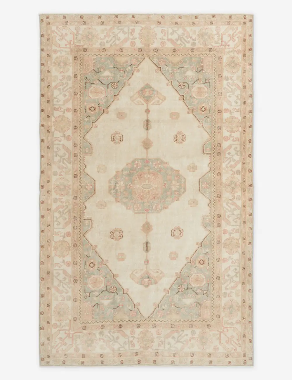 Warm Artisan Turkish Inspired Hand Knotted Wool Area Rug