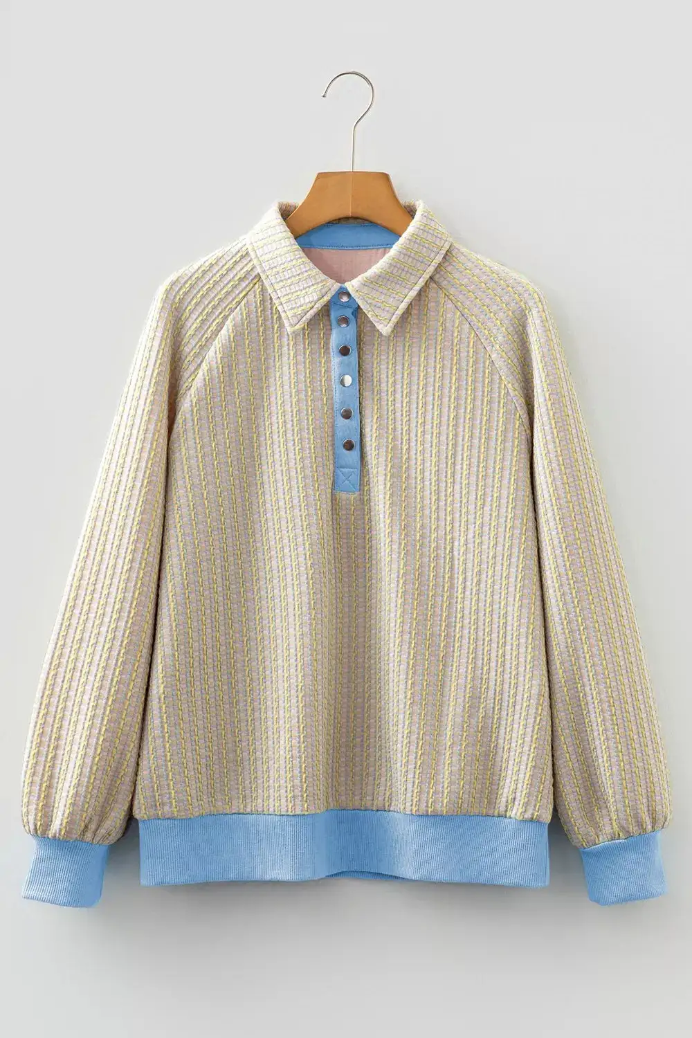 Button Front Everyday Sweatshirt