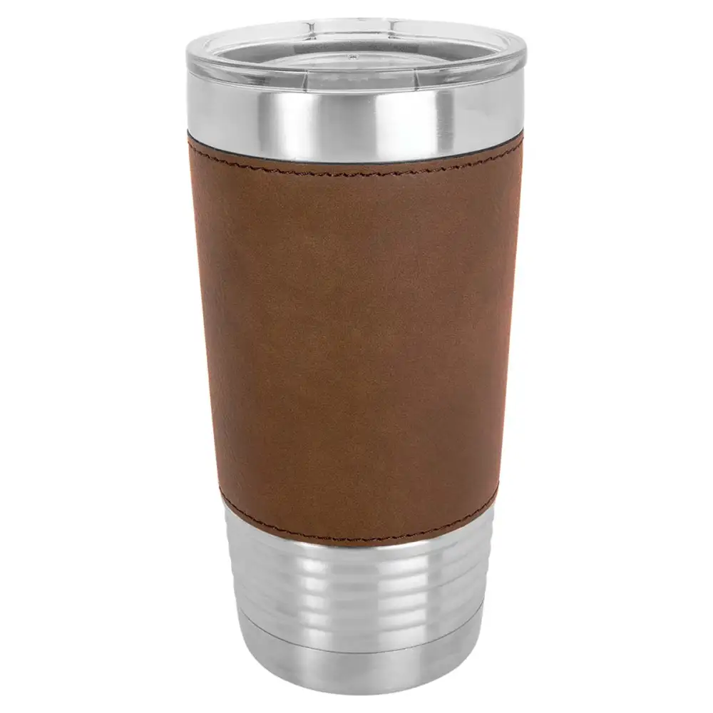 Faux Leatherette Finish Stainless Steel Tumbler