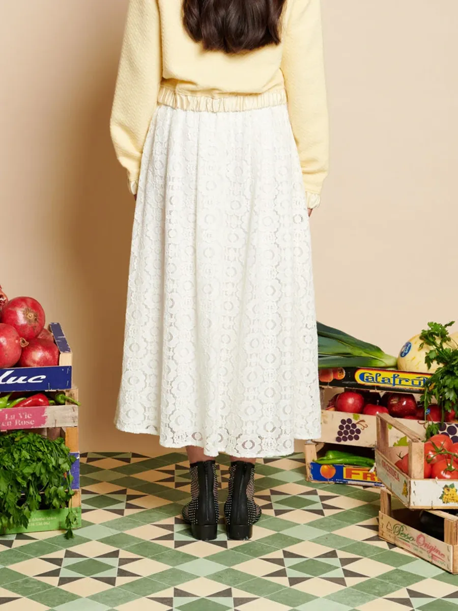 Lace Midi Skirt