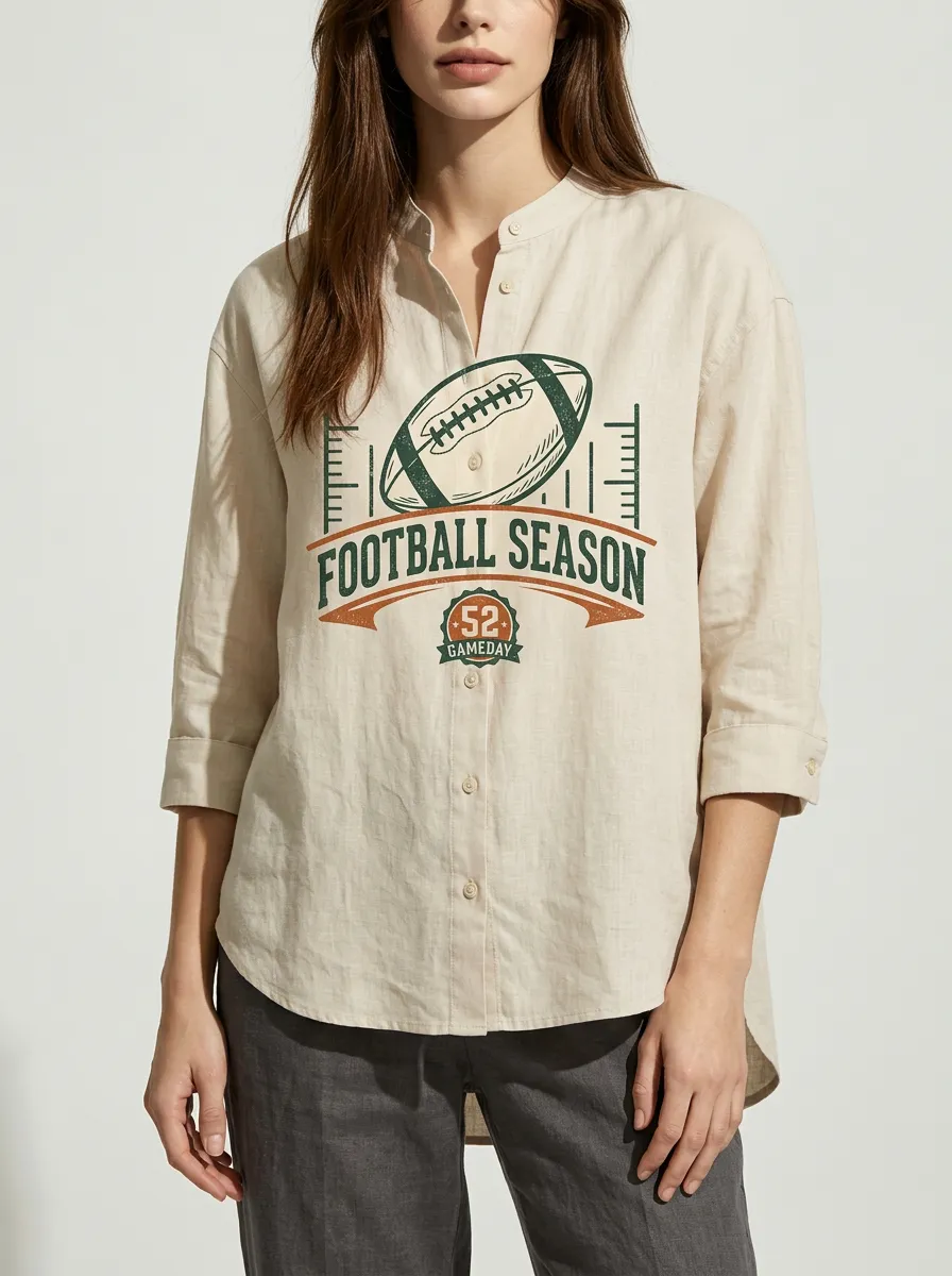 Football Graphic Casual Shirt