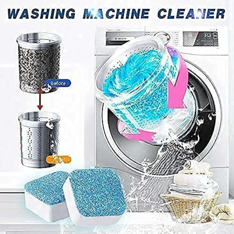 (Pack of 12) Washing Machine Deep Cleaner Tablets
