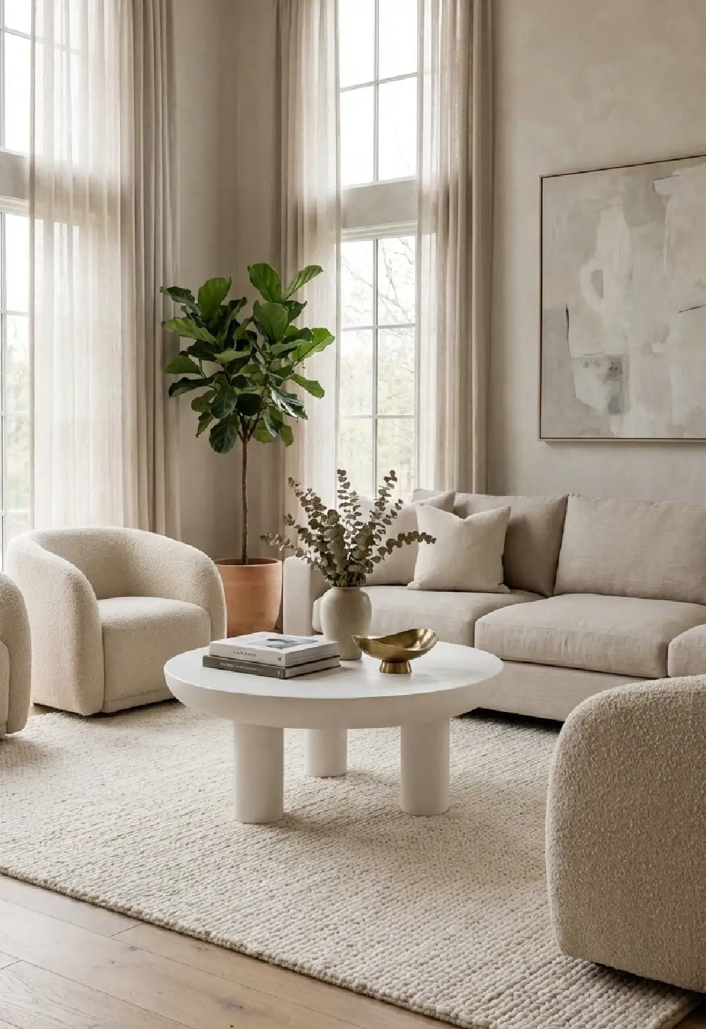 Indoor/outdoor Concrete Coffee Table
