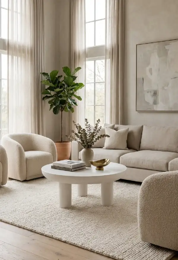 Indoor/outdoor Concrete Coffee Table