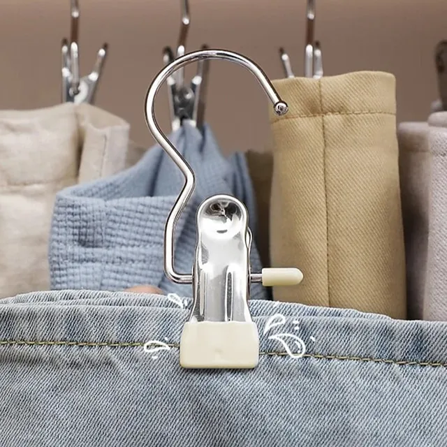 Versatile Closet Hanging Storage Clips