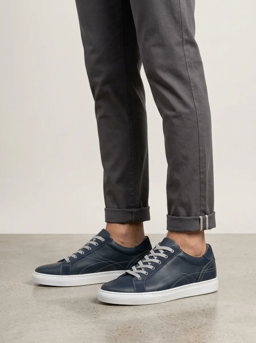 Men's Minimalist Suede Stitched Casual Shoes