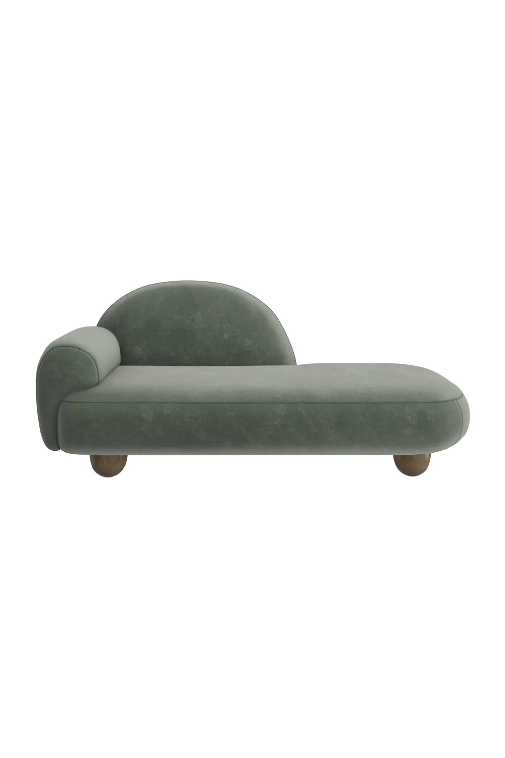 Relaxed Velvet Chaise Lounge