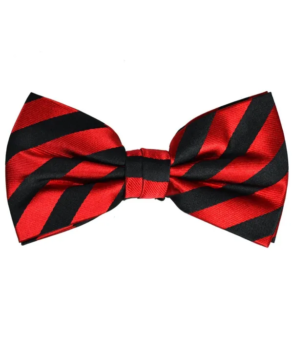 Classic Striped Silk Bow Tie