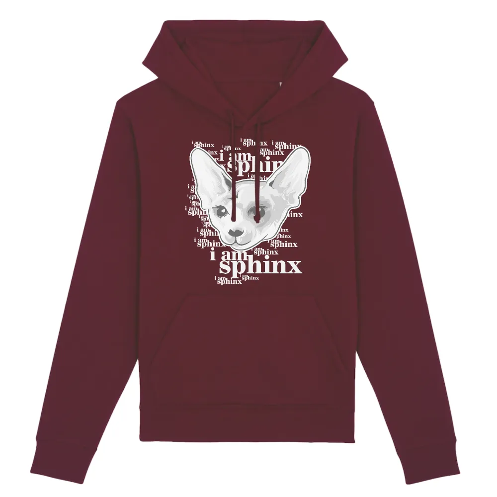 Hairless Cat Graphic Pullover Hoodie