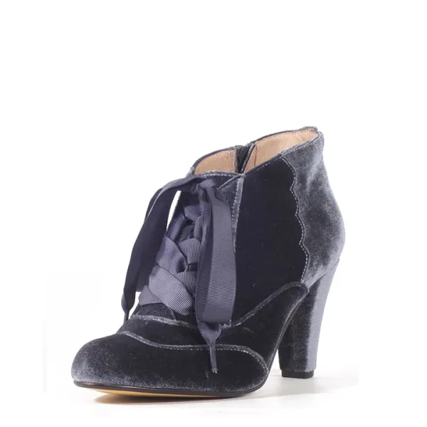 Velvet Enchanting Ankle Boots